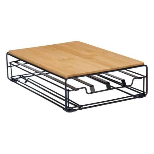 Organizator za Kapsule Kave Kinvara W6358S-B NESPRESSO L Smeđa Crna Metal Bambus 21 x 57 x 8,5 cm Cijena