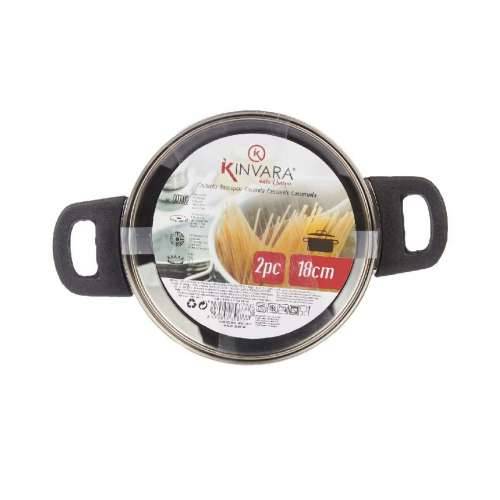 Duboka tava sa staklenim poklopcem Kinvara 16689B Srebrna 1,8 L 28 x 9 x 18 cm (6 kom.) Cijena