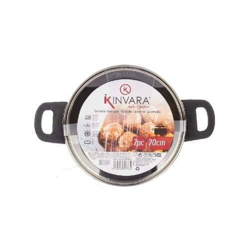 Duboka tava sa staklenim poklopcem Kinvara 16689B1 Srebrna 2,5 L 31 x 10,5 x 20 cm (6 kom.) Cijena