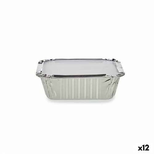 Komplet pladnjeva za hranu Kinvara 16144 Aluminij 14,5 x 7,5 x 12,5 cm za jednokratnu upotrebu S poklopcem (12 kom.) Cijena