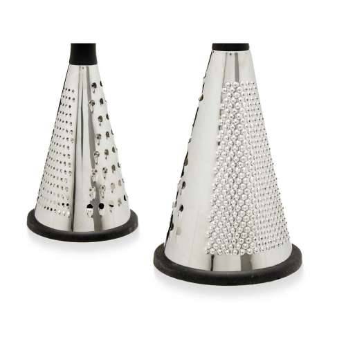 Ribež Kinvara KT224145PA Crna Srebrna Nehrđajući Čelik ABS TPR 11,5 x 24,5 x 11,5 cm (12 kom.) Cijena