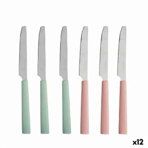 Set Noževa Kinvara CN-KT166096-1K Zelena Roza Srebrna Nehrđajući Čelik Plastika (12 kom.) Cijena