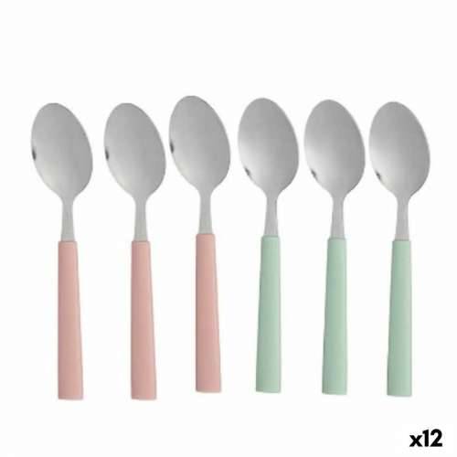 Set desertnih žlica Kinvara CN-KT166096-1T Zelena Roza Srebrna Nehrđajući Čelik Plastika 15,7 cm Desert (12 kom.) Cijena