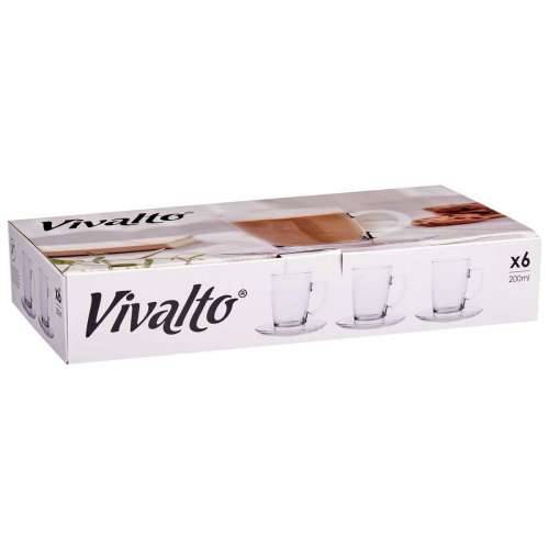 Šalica s Tanjurićem Vivalto 41089 Providan Staklo 200 ml (6 kom.) Cijena