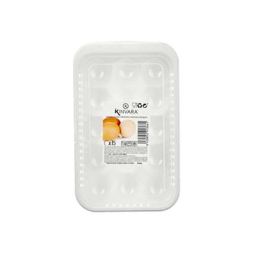 Posuda za Jaje Kinvara 02 1067 Bijela Providan Plastika 17,5 x 7 x 28,5 cm (12 kom.) Cijena