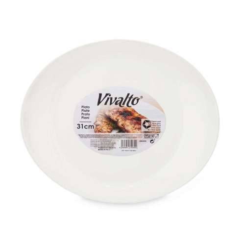 Plakans šķīvis Vivalto LYBP-120 Bijela Opalno staklo 30,5 x 3 x 26 cm (18 kom.) Cijena