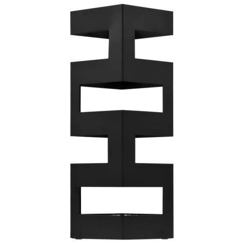 Stalak za kišobrane s dizajnom tetrisa čelični crni Cijena