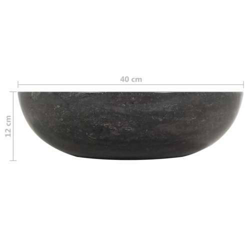 Umivaonik 40 x 12 cm mramorni crni Cijena