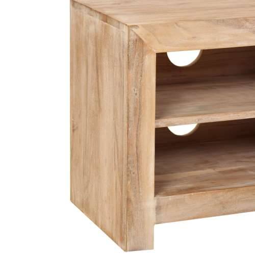 TV ormarić od masivnog bagremovog drva 120 x 30 x 40 cm svjetlosmeđi - Svjetlosmeđa 1 Cijena