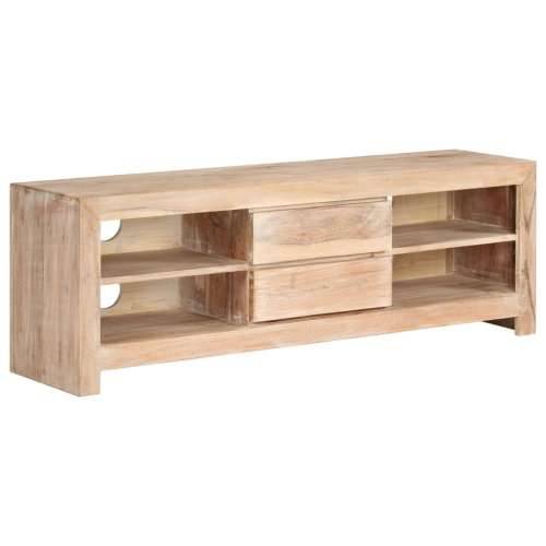 TV ormarić od masivnog bagremovog drva 120 x 30 x 40 cm svjetlosmeđi - Svjetlosmeđa 1 Cijena