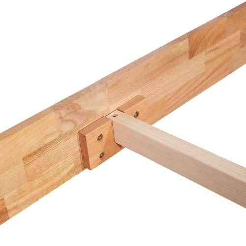 Okvir kreveta od masivne hrastovine 90 x 200 cm - 90 x 200 cm Cijena