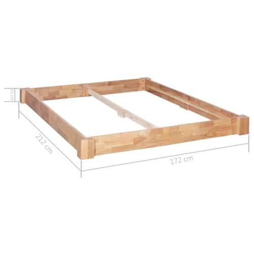 Okvir za krevet od masivne hrastovine 160 x 200 cm Cijena