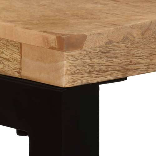 Konzolni stol 120 x 35 x 76 cm od masivnog drva manga i čelika Cijena