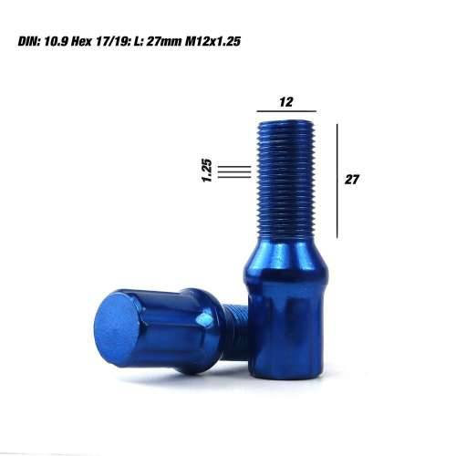 Set Matice OMP 27 mm Plava 20 uds M12 x 1,25 Cijena