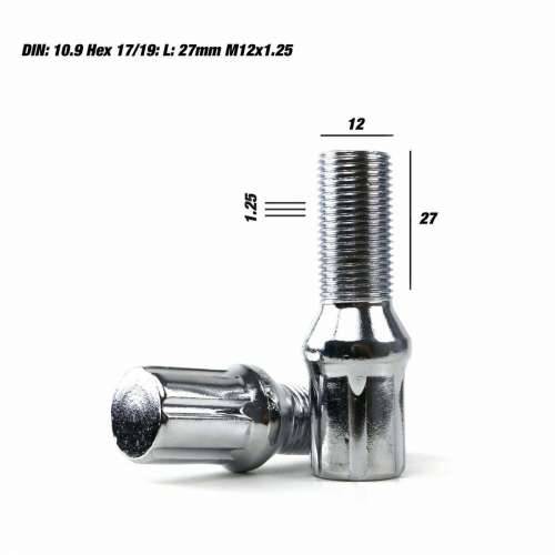 Set Matice OMP 27 mm Srebro 20 uds M12 x 1,25 Cijena