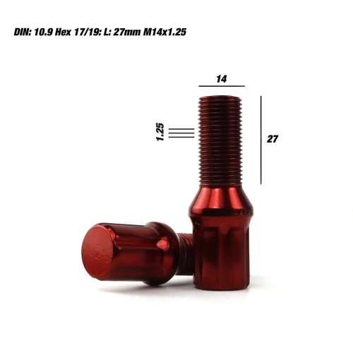 Set Matice OMP 27 mm Crvena 20 uds M14 x 1,25 Cijena