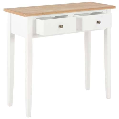 280053 Dressing Console Table White 79x30x74 cm Wood Cijena