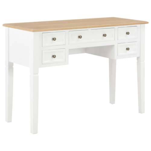 Pisaći stol bijeli 109,5 x 45 x 77,5 cm drveni