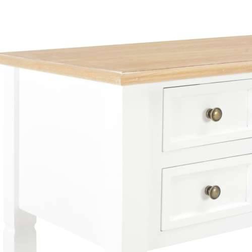 Pisaći stol bijeli 109,5 x 45 x 77,5 cm drveni Cijena