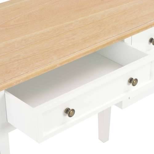 Pisaći stol bijeli 109,5 x 45 x 77,5 cm drveni Cijena