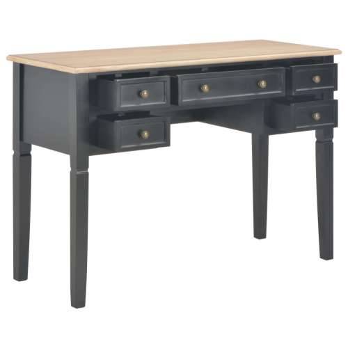 Pisaći stol crni 109,5 x 45 x 77,5 cm drveni Cijena