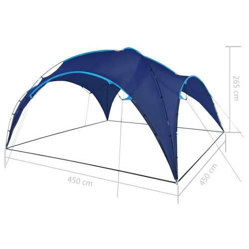 Lučni šator za zabave 450 x 450 x 265 cm tamnoplavi Cijena