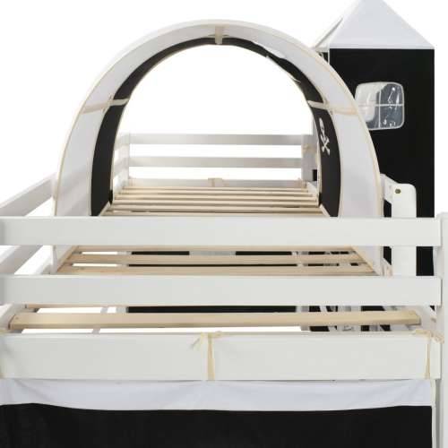 Dječji krevet na kat s toboganom i ljestvama borovina 97x208 cm Cijena