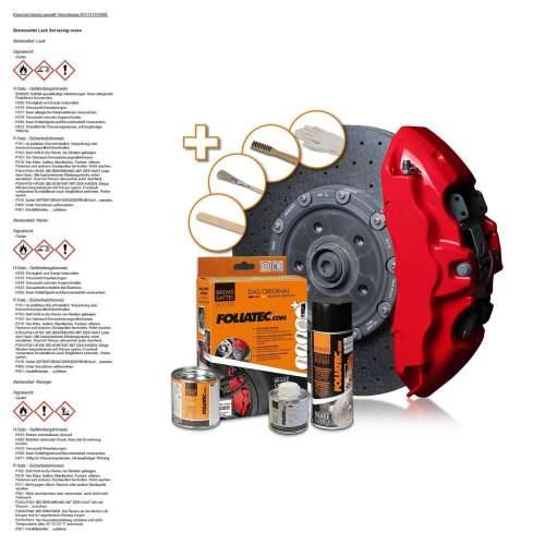 Set za ličenje Foliatec 2160 RACING Kočione čeljusti 3 Dijelovi Crvena Cijena