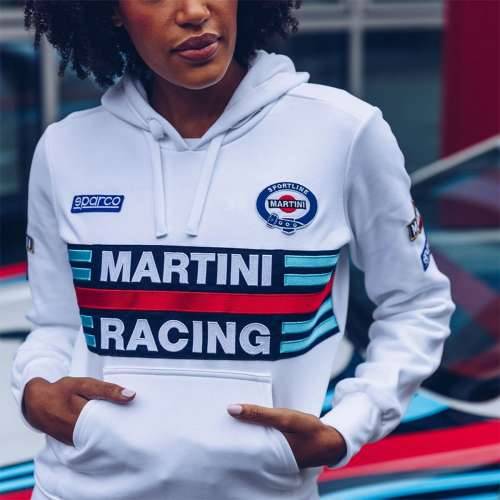 Ženska Majica s Kapuljačom Sparco Martini Racing Bijela Cijena