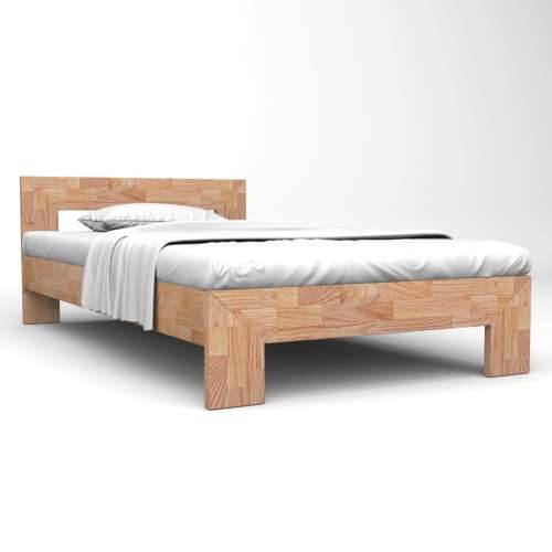 Okvir za krevet od masivne hrastovine 140 x 200 cm