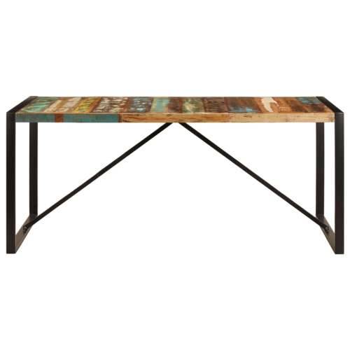 Blagovaonski stol od masivnog obnovljenog drva 180 x 90 x 75 cm Cijena