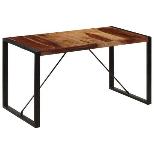 Blagovaonski stol od masivnog drva šišama 140 x 70 x 75 cm Cijena