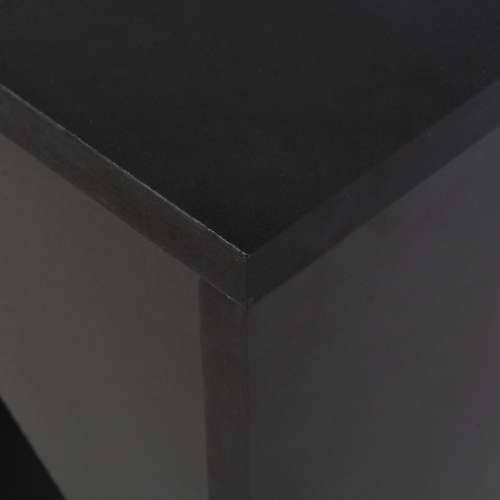 Barski stol s pomičnom policom crni 138 x 39 x 110 cm Cijena