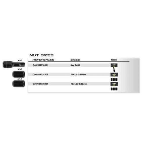 Matica OMP OMPS09721201 Crna 4 uds M12 x 1,50 Cijena