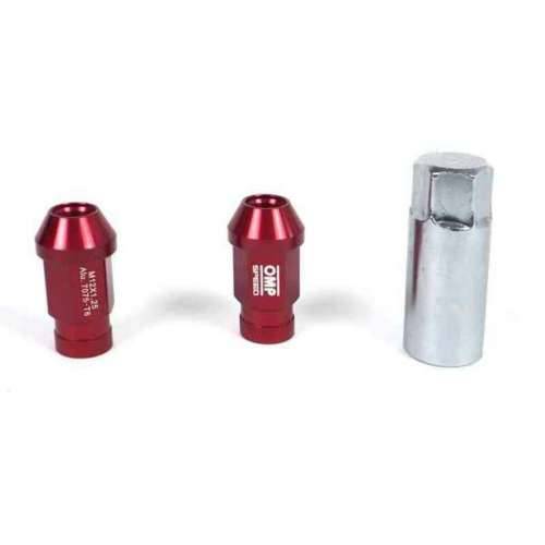 Set Matice OMP 7075 M12 x 1,25 40 mm 20 uds Crvena Cijena