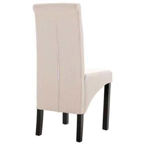 Blagovaonske stolice od tkanine 2 kom krem Cijena