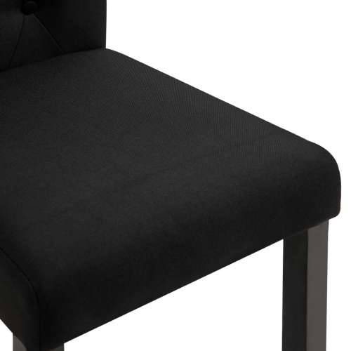 Blagovaonske stolice od tkanine 2 kom crne Cijena