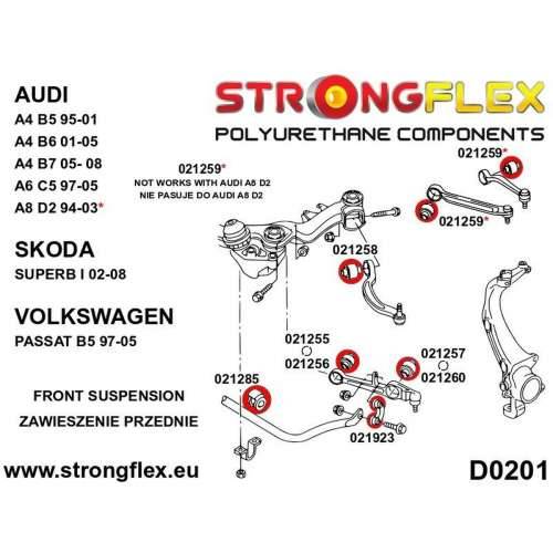 Silentblock Strongflex STF021260AX2 Niži Delantera 2 Dijelovi Cijena