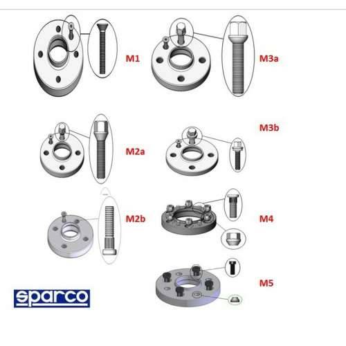 Separatori Sparco S051STB402 4 x 108 65.0 M12 x 1,25 25 mm M5 Cijena