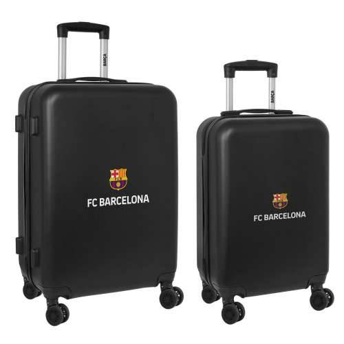 Komplet kovčega F.C. Barcelona + mediano 24 Kolica Crna 40 x 63 x 26 cm (2 Dijelovi) Cijena