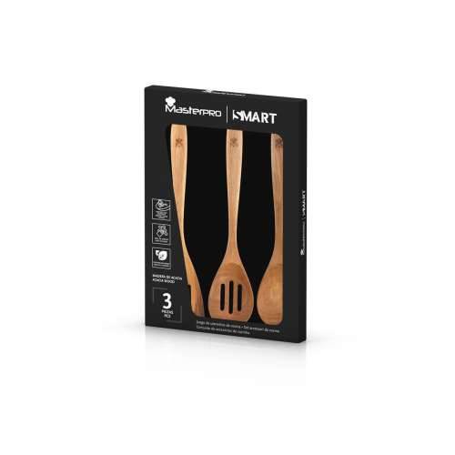 Set Pribora za Kuhanje Masterpro Drvo akacije Smeđa 3 Dijelovi Cijena