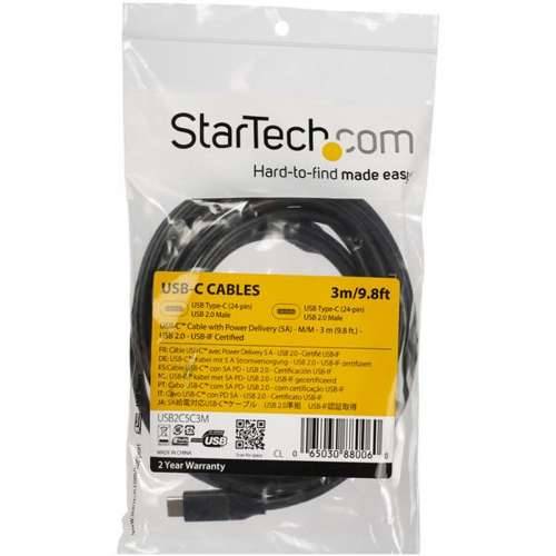 USB-C kabel Startech USB2C5C3M Crna 3 m Cijena