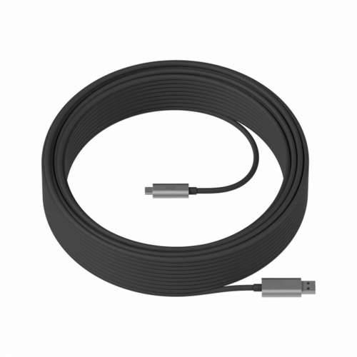 Kabel USB A u USB C Logitech 939-001802 Crna 25 m Cijena