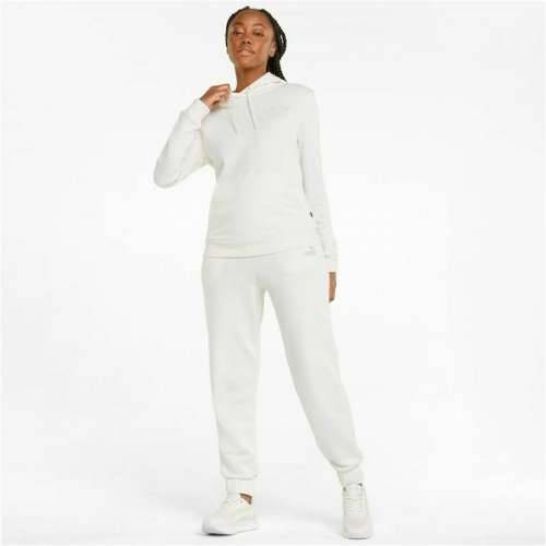 Ženska Majica s Kapuljačom Puma Essentials Embroidery Bijela Cijena