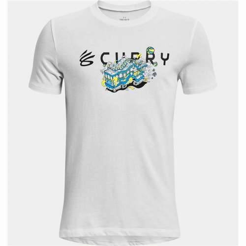 Dječja Majica Kratkih Rukava Under Armour Curry Trolly Bijela Cijena