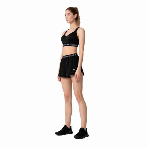 Sportske Kratke Hlače za Žene 4F Quick-Drying Crna Cijena