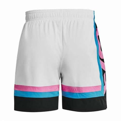 Muške Košarkaške Kratke Hlače Under Armour Baselin  Bijela Cijena