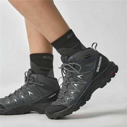 Čizme za planinarenje Salomon X Braze Mid Gore-Tex Dama Crna Cijena