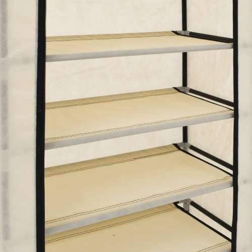 282429 Shoe Cabinet with Cover Cream 58x28x106 cm Fabric - Krema 58 x 28 x 106 cm 1 Cijena