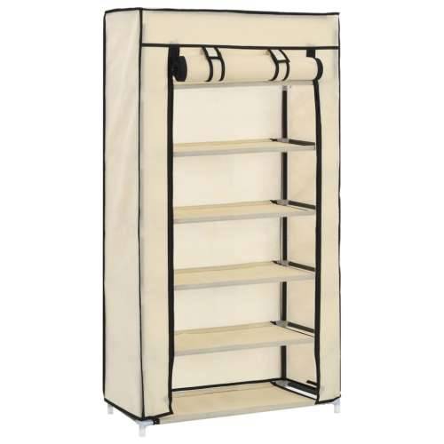 282429 Shoe Cabinet with Cover Cream 58x28x106 cm Fabric - Krema 58 x 28 x 106 cm 1 Cijena